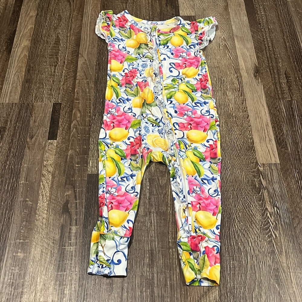 Bums & Roses Ruffled Romper